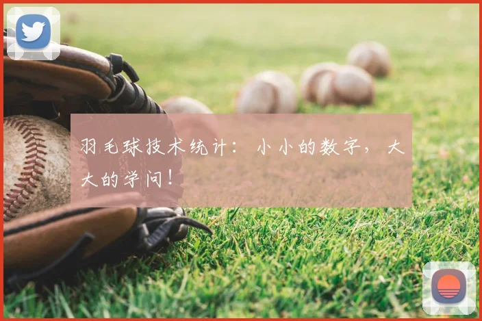 羽毛球技术统计：小小的数字，大大的学问！